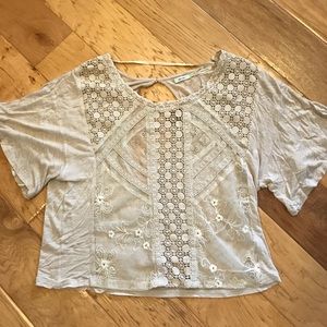 Cream lace blouse
